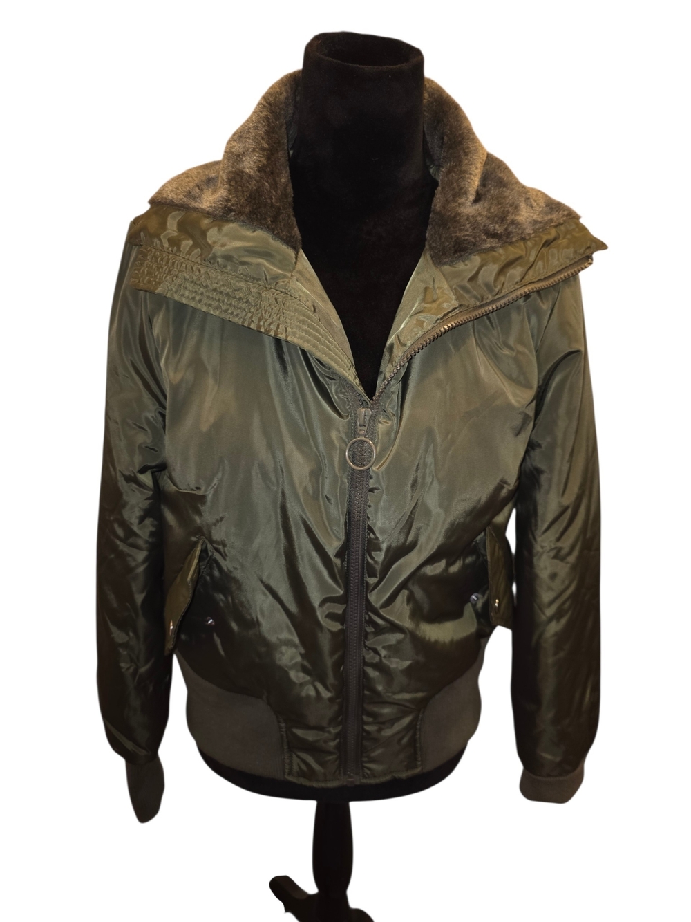NWOT Fashion Nova Military Green Bomber Jacket Size Large